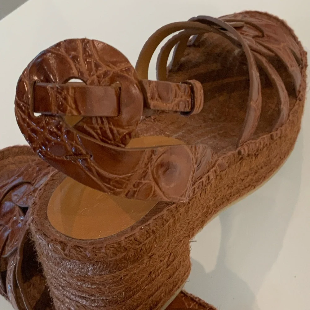 Robert Clergerie Brown Platform Sandals